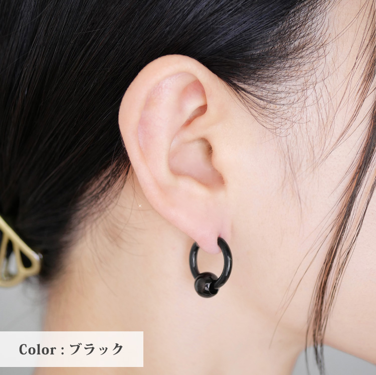 ステンレスピアス ホロウハートジュエルピアス シルバー/ゴールド ...
